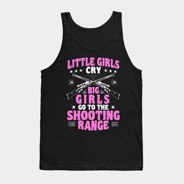 Shooting Range Shooter Girls Guns Gun Club Gift Tank Top by Krautshirts